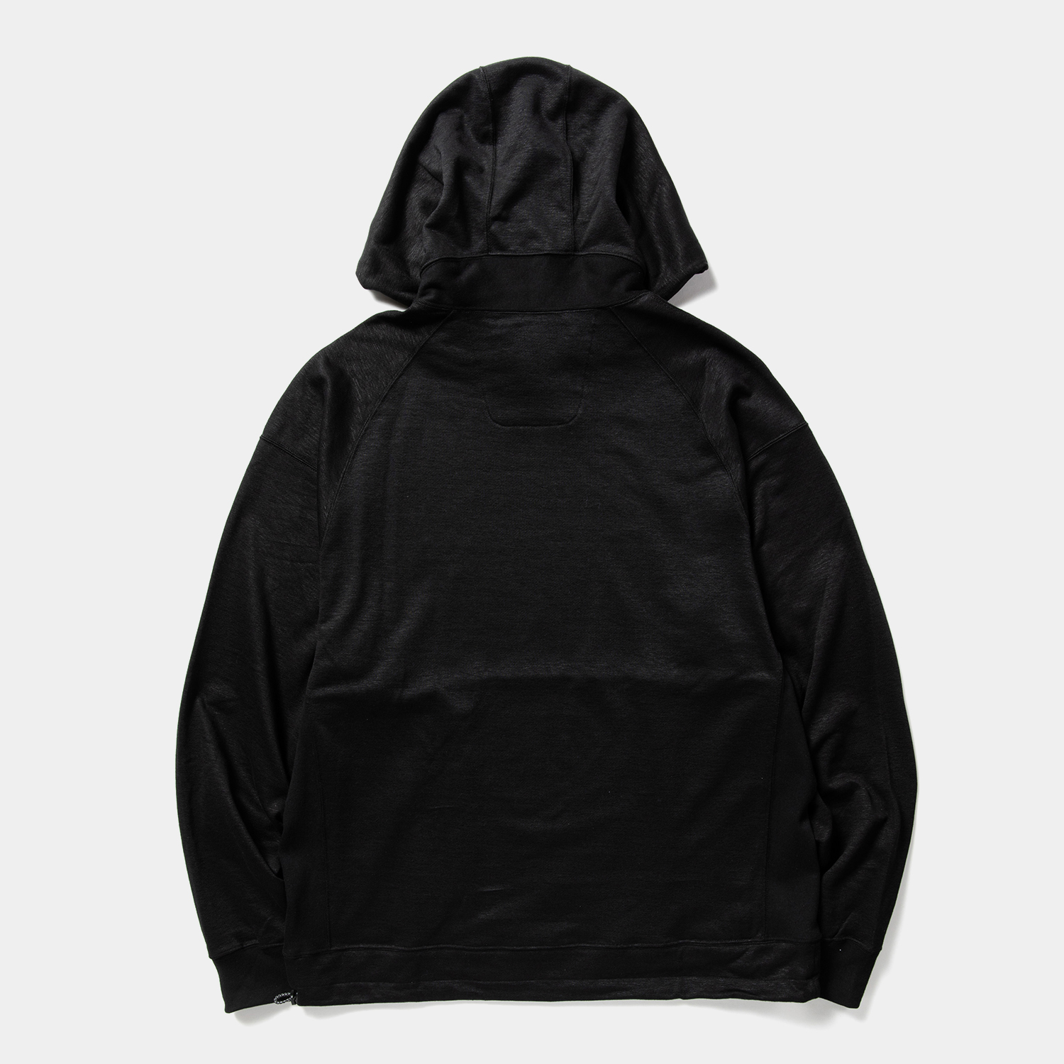 Ice Linen Loopback Hoodie / Off Black