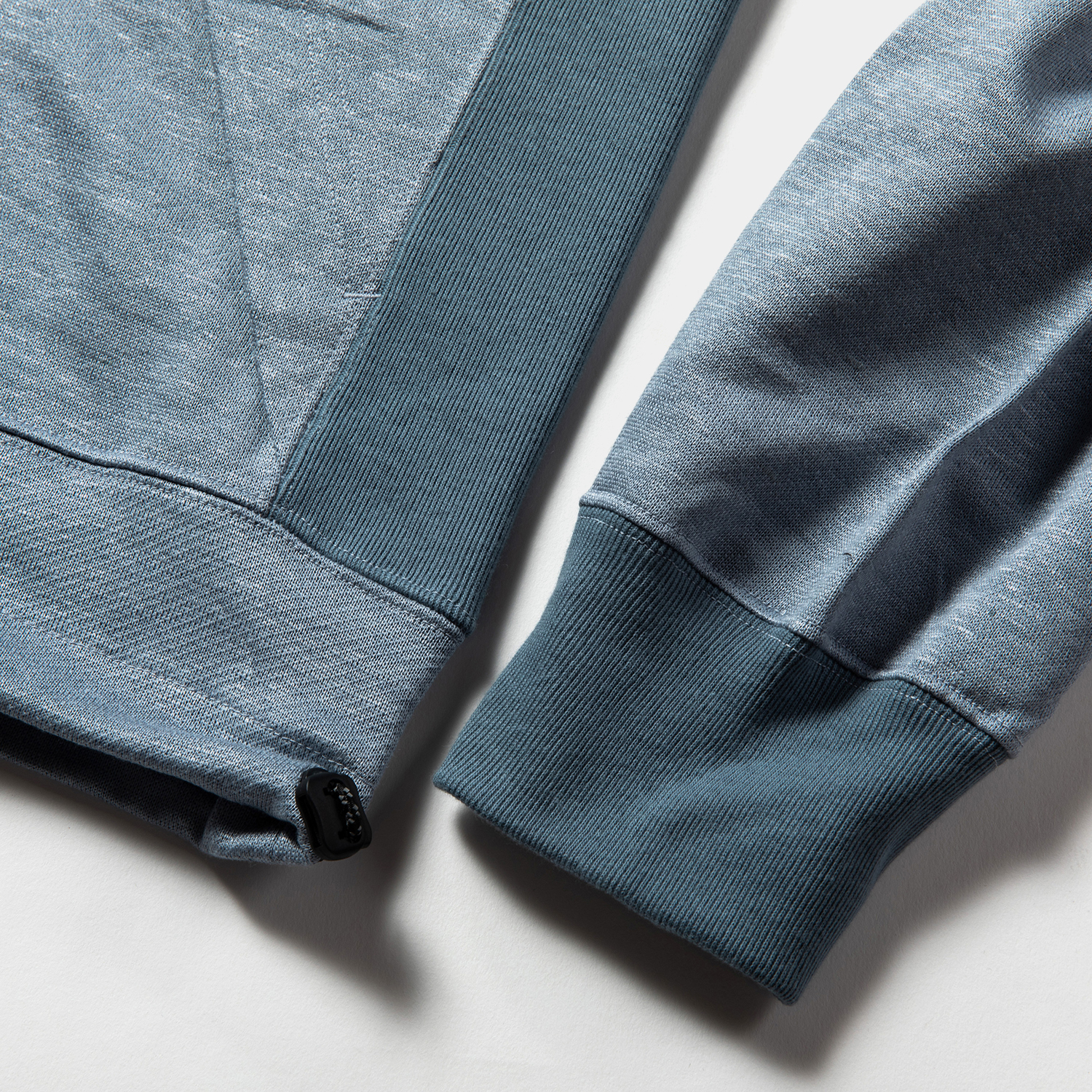 Ice Linen Loopback Hoodie / Sax