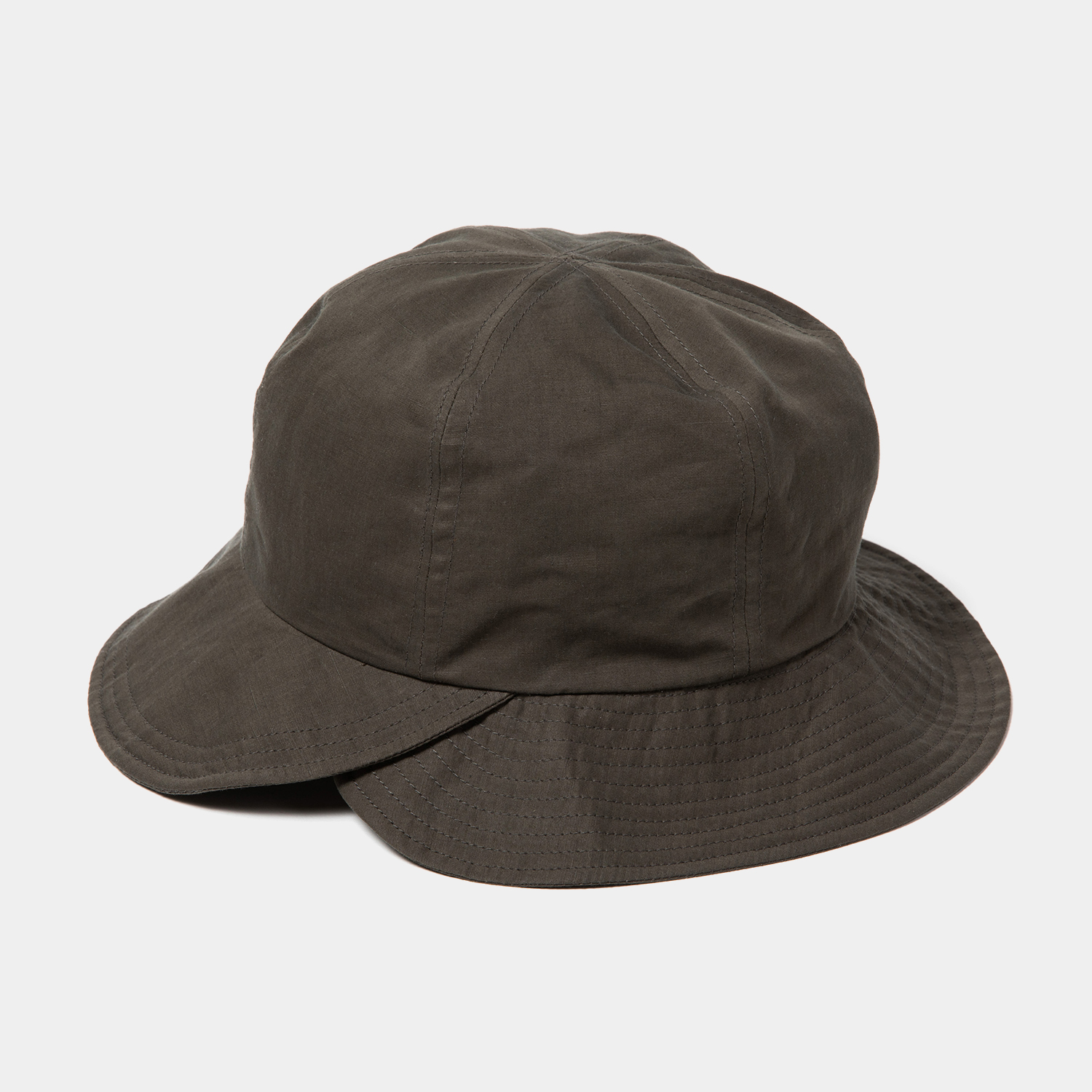 Split 6 Panel Hat / Charcoal