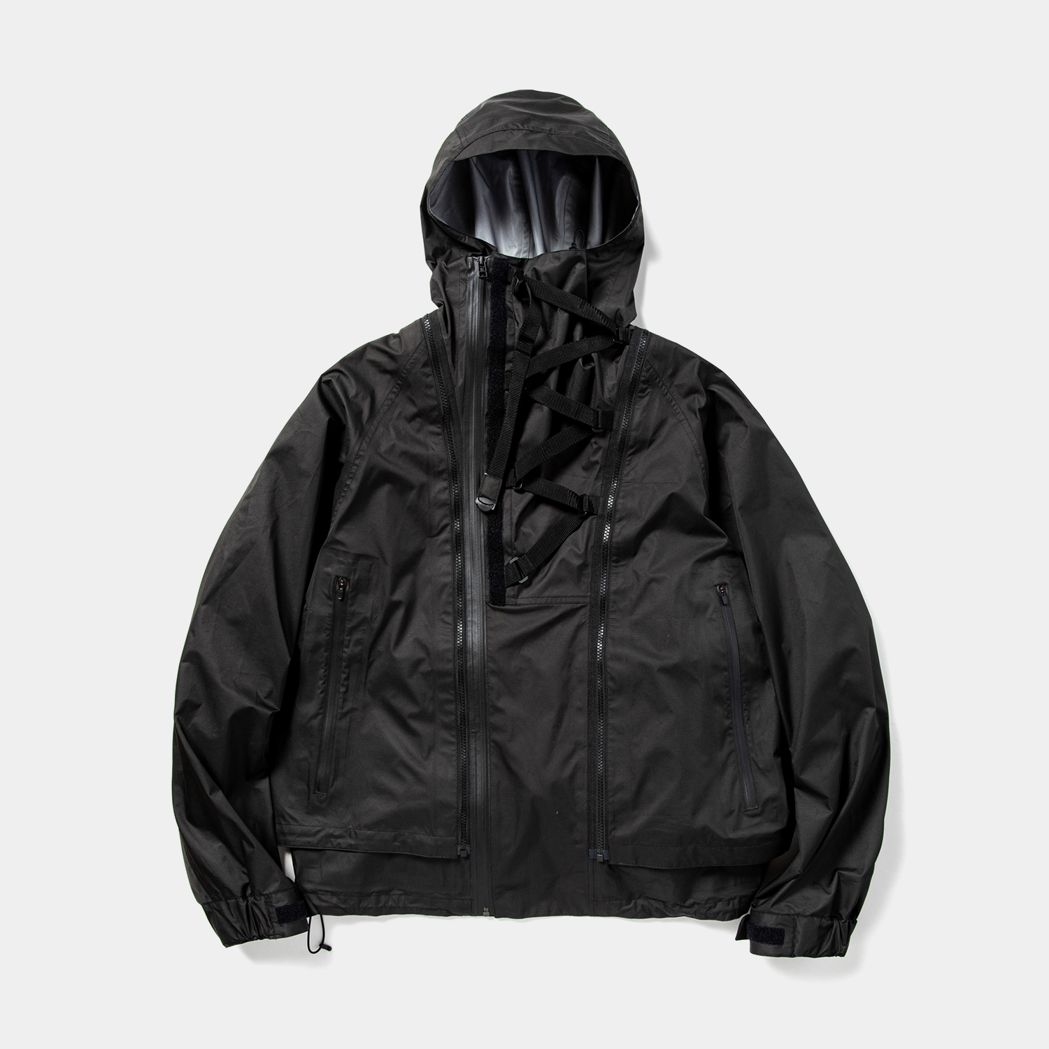 Air Circulation System Rain Jacket / Off Black