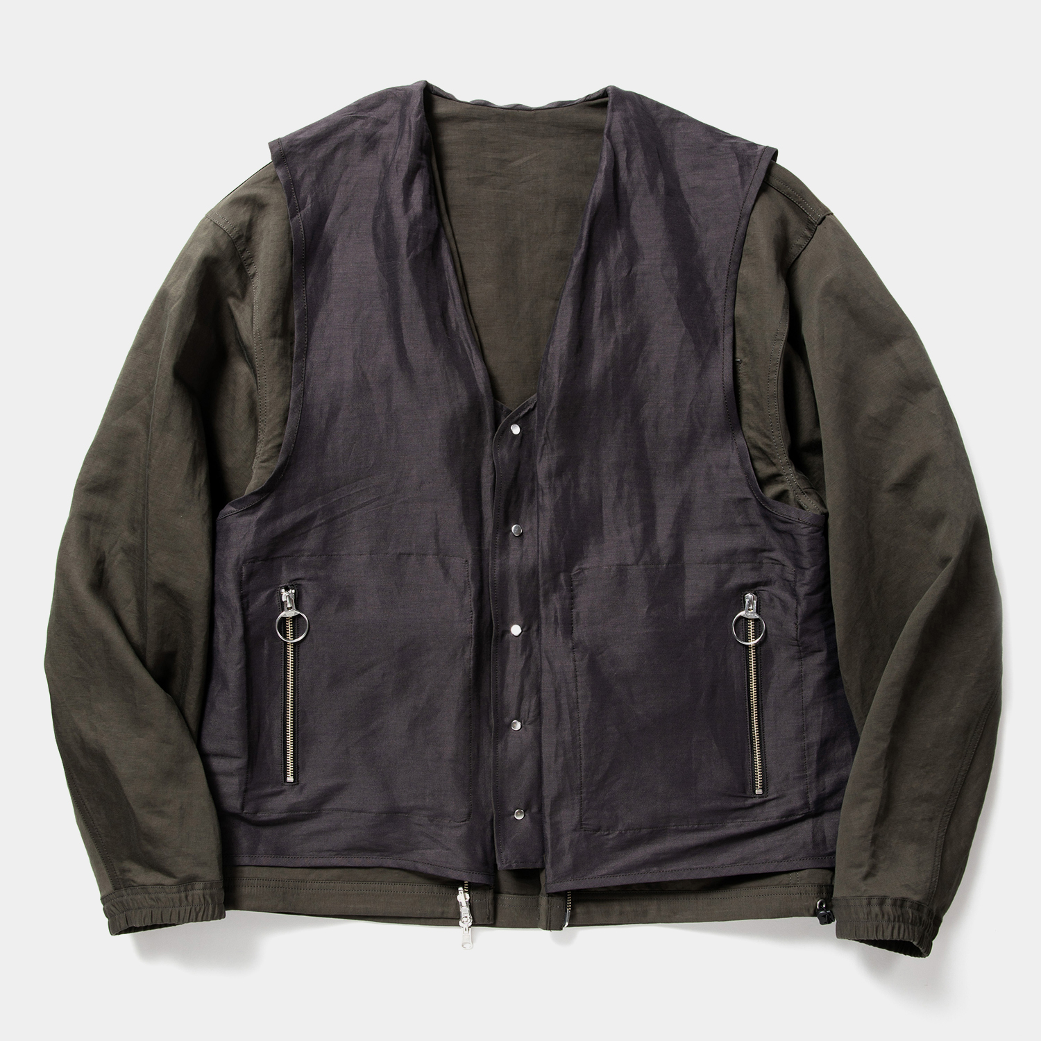 Duality Cloth Reversible 4Way JKT / Off Black
