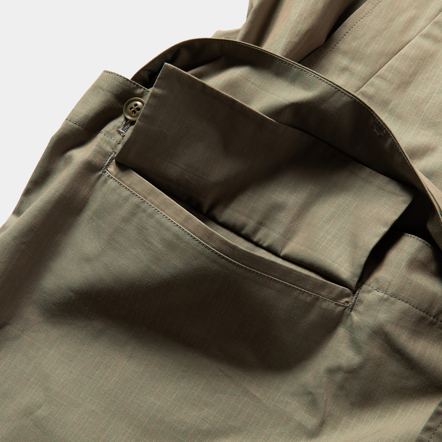 Iridescent Split Over Coat / Khaki