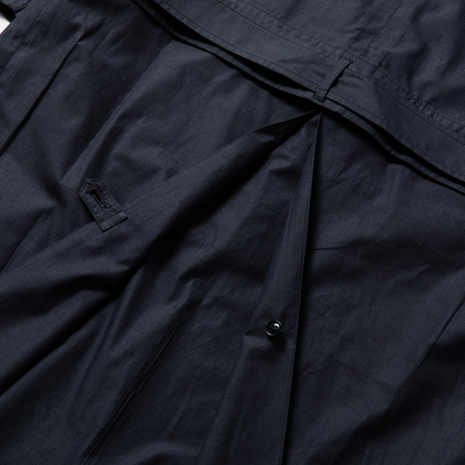 Iridescent Split Over Coat / Navy