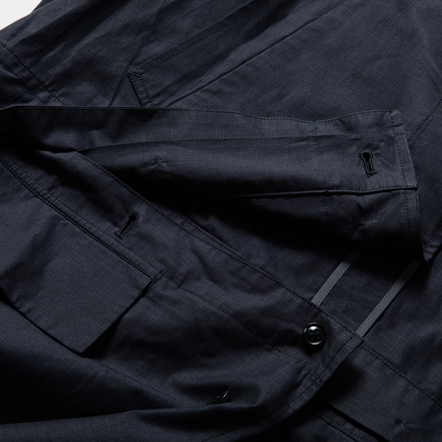 Iridescent Split Over Coat / Navy