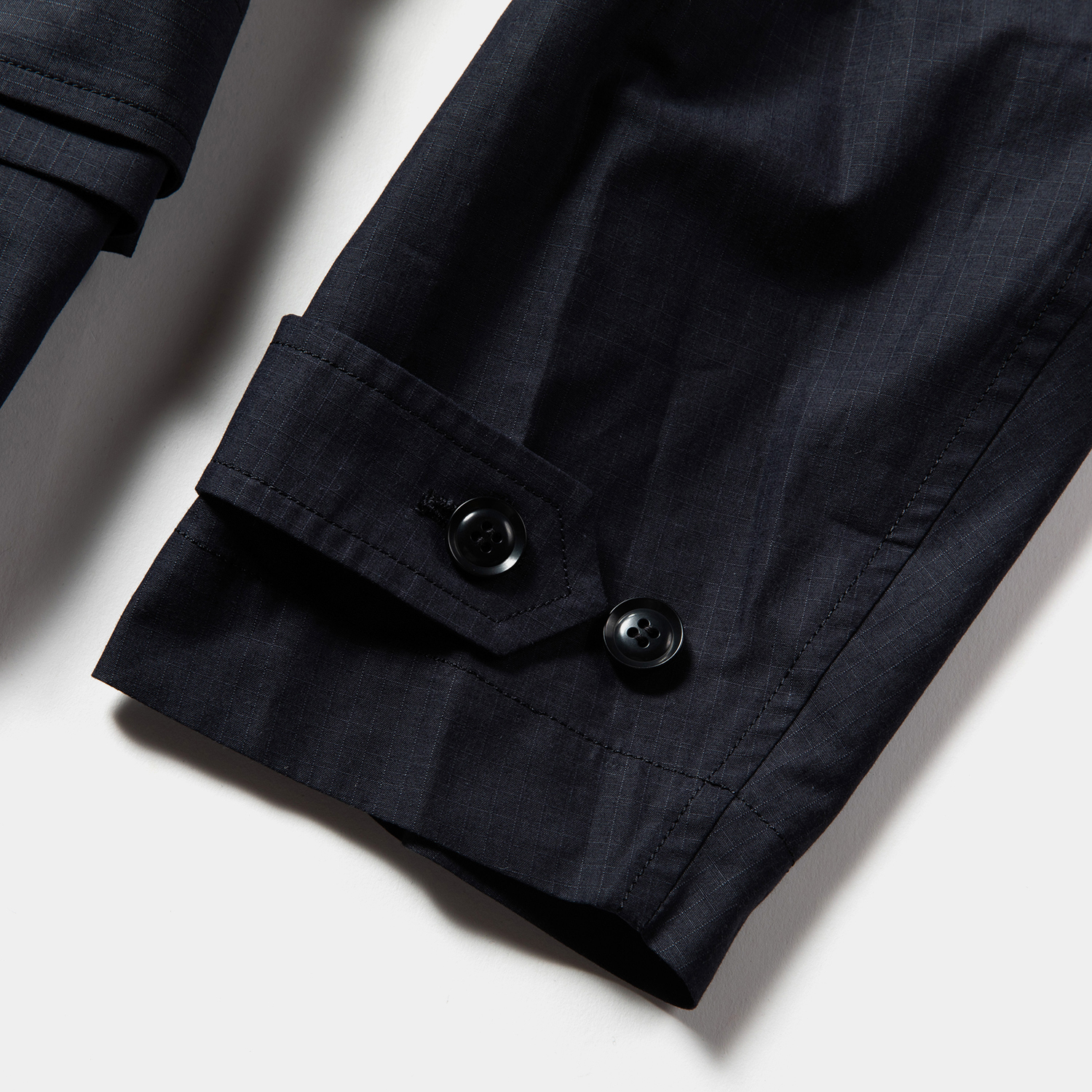 Iridescent Split Over Coat / Navy