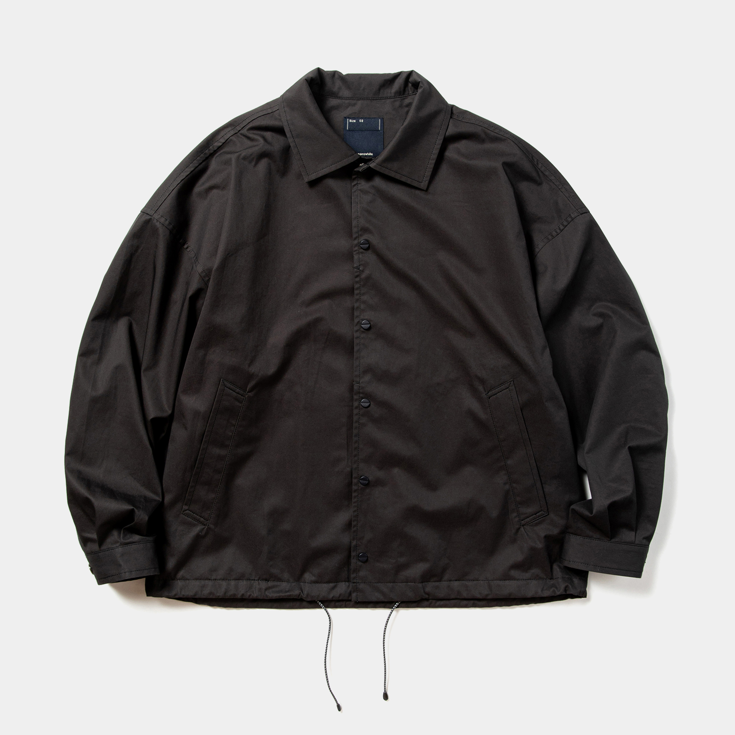 High Density Gabardine Coach JKT / Off Black