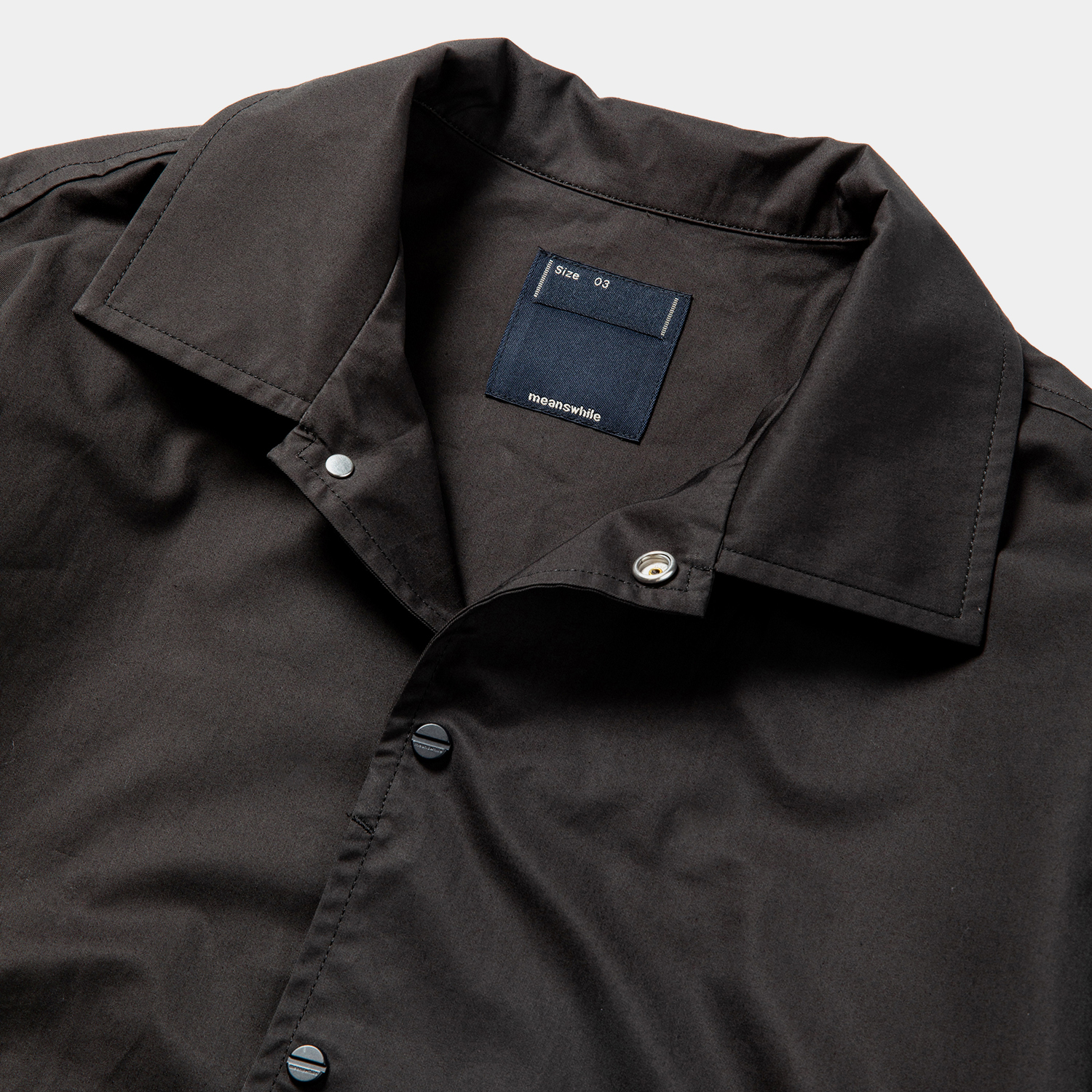 High Density Gabardine Coach JKT / Off Black