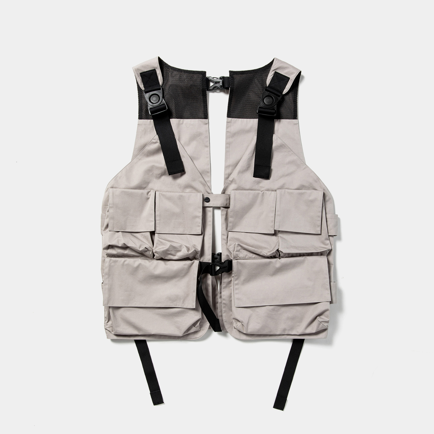 High Density Gabardine Split Vest / Grey