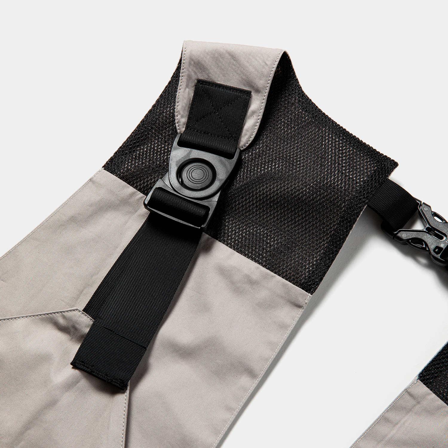 High Density Gabardine Split Vest / Grey