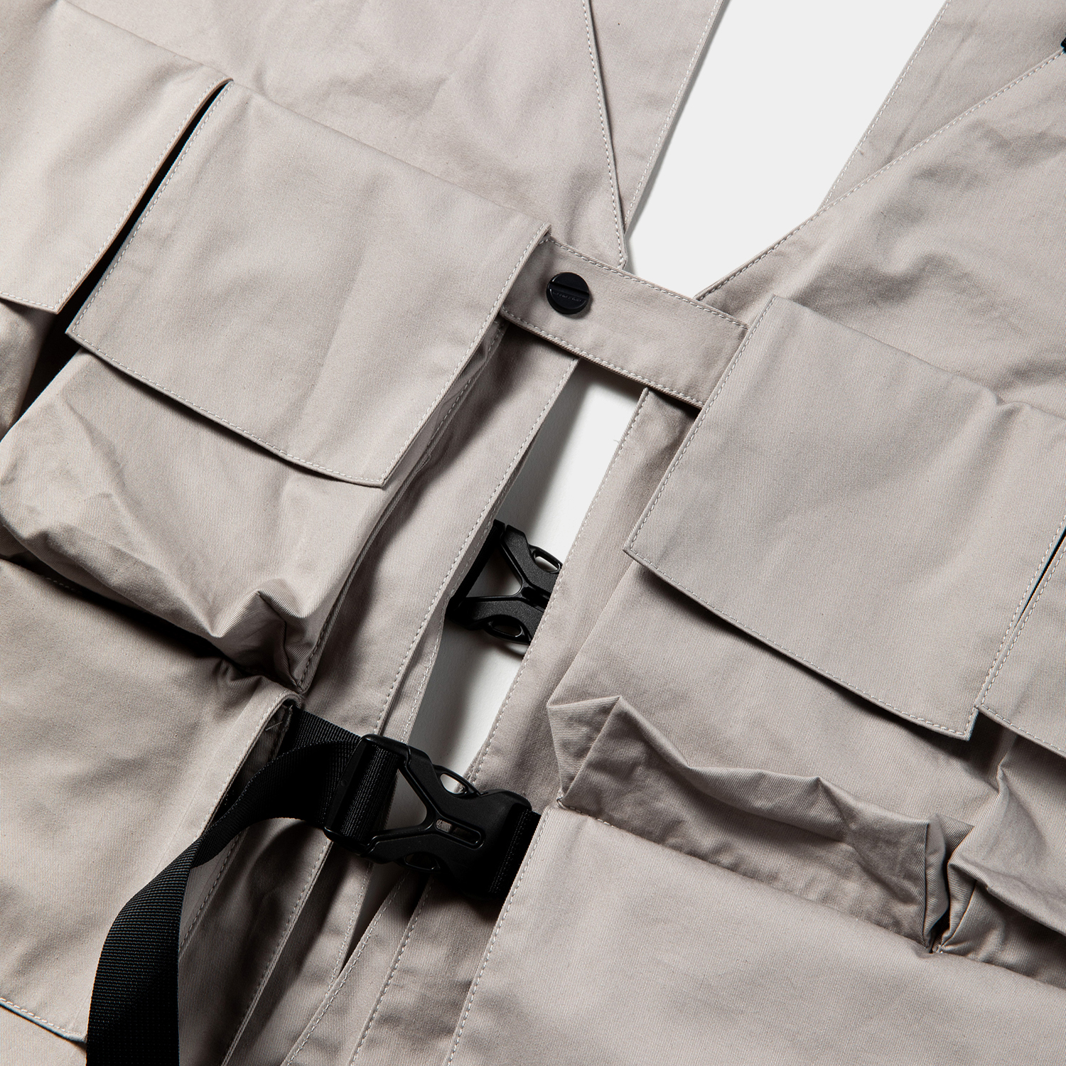 High Density Gabardine Split Vest / Grey