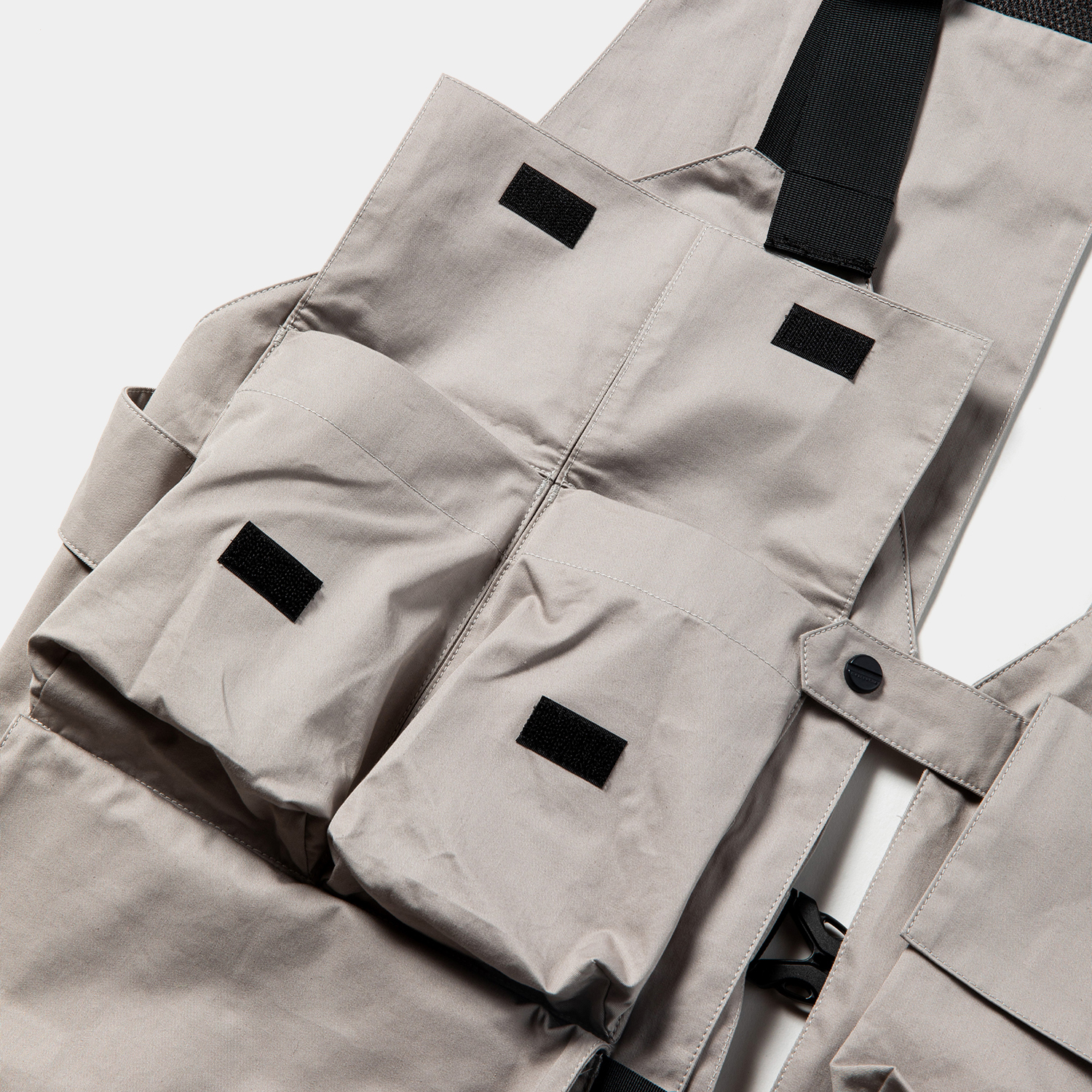 High Density Gabardine Split Vest / Grey