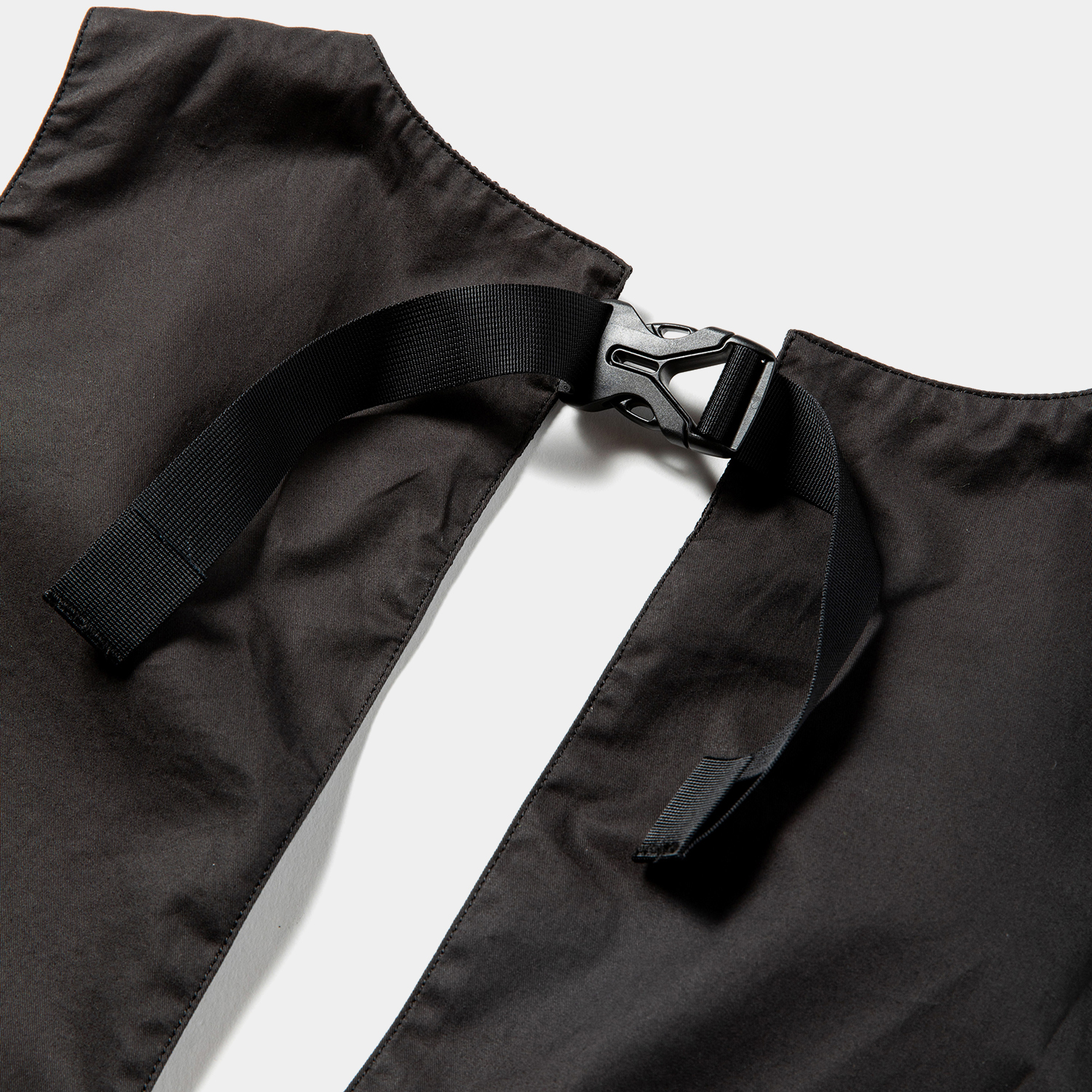 High Density Gabardine Split Vest /Off Black