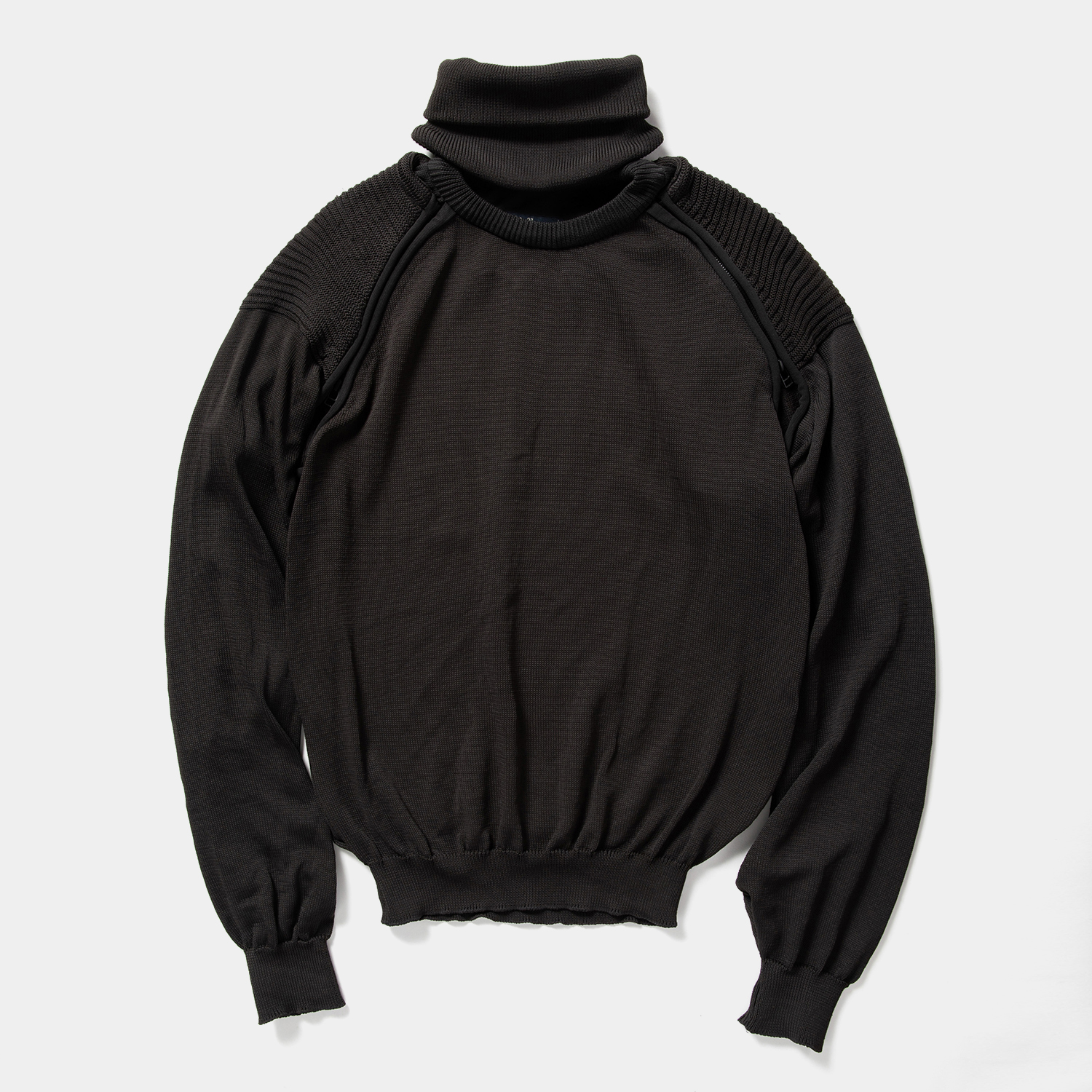 Water-Repellent Detachable Knit  / Charcoal