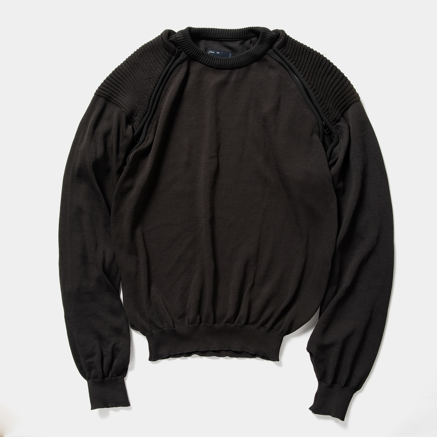 Water-Repellent Detachable Knit  / Charcoal