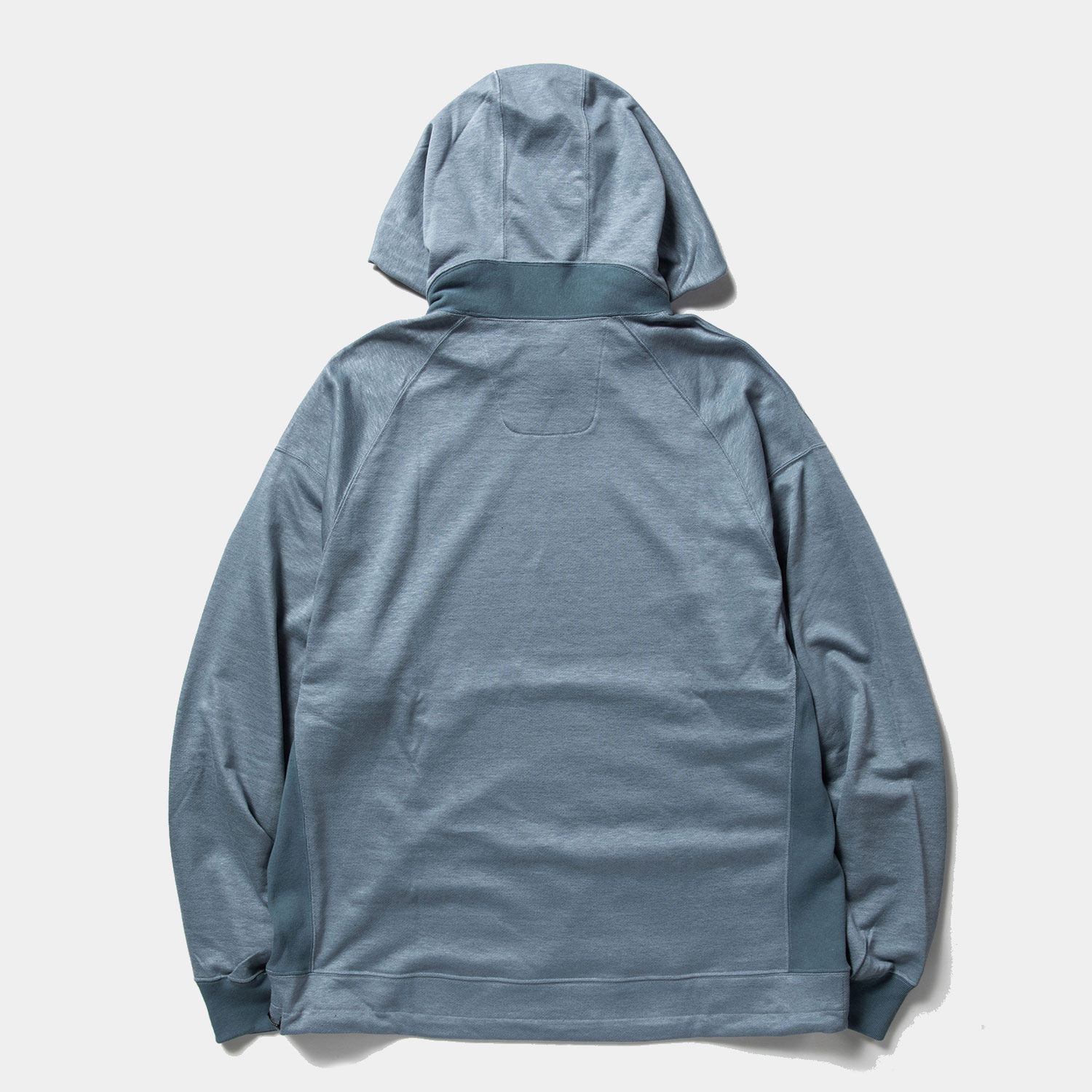Ice Linen Loopback Hoodie / Sax