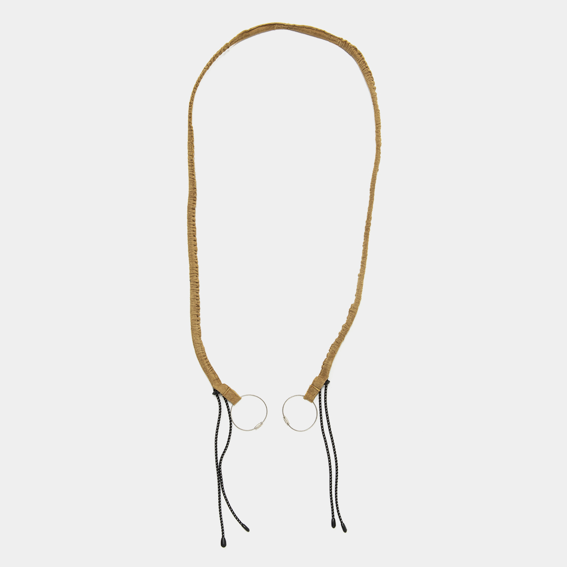 Suede Neck Strap Long / Brown