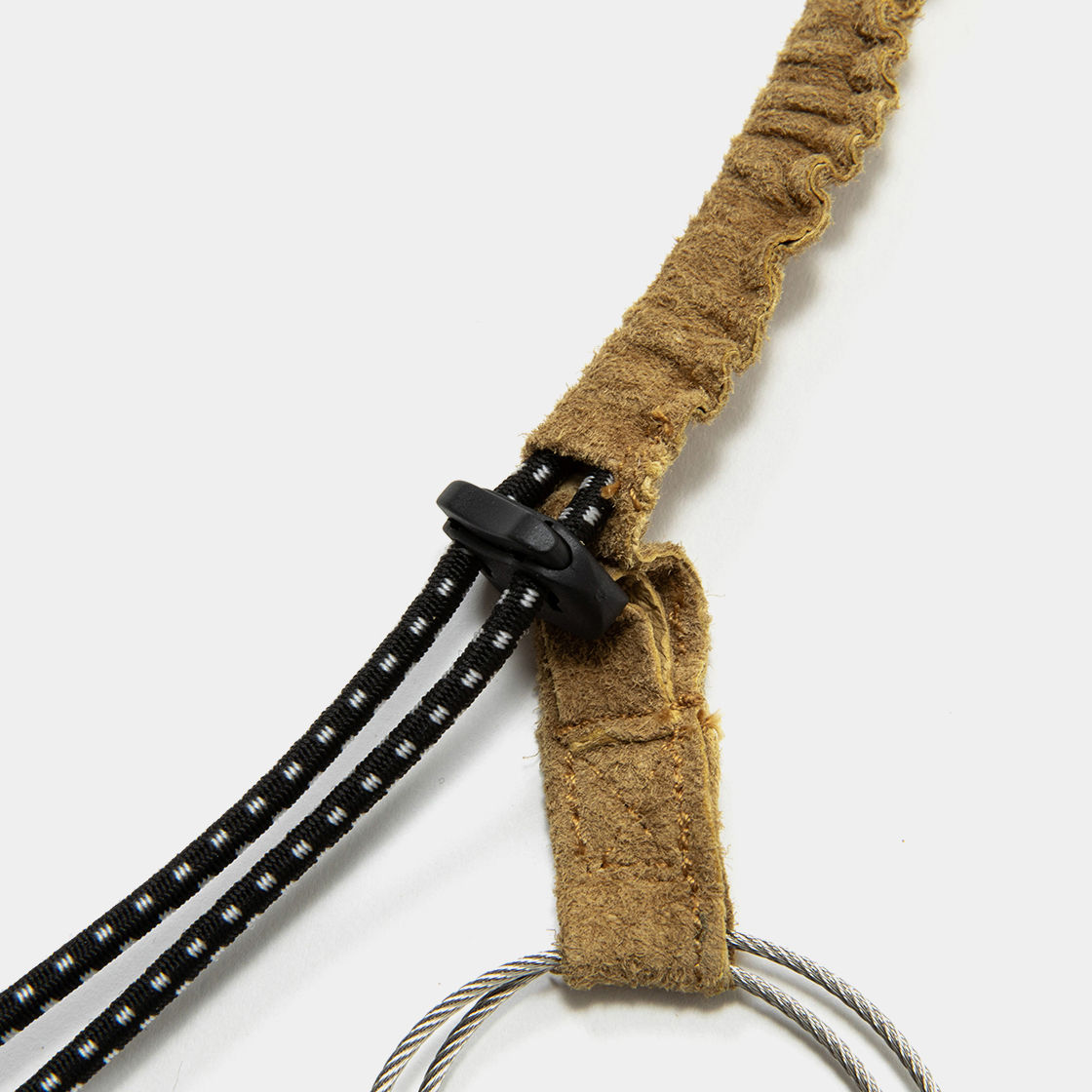 Suede Neck Strap Long / Brown
