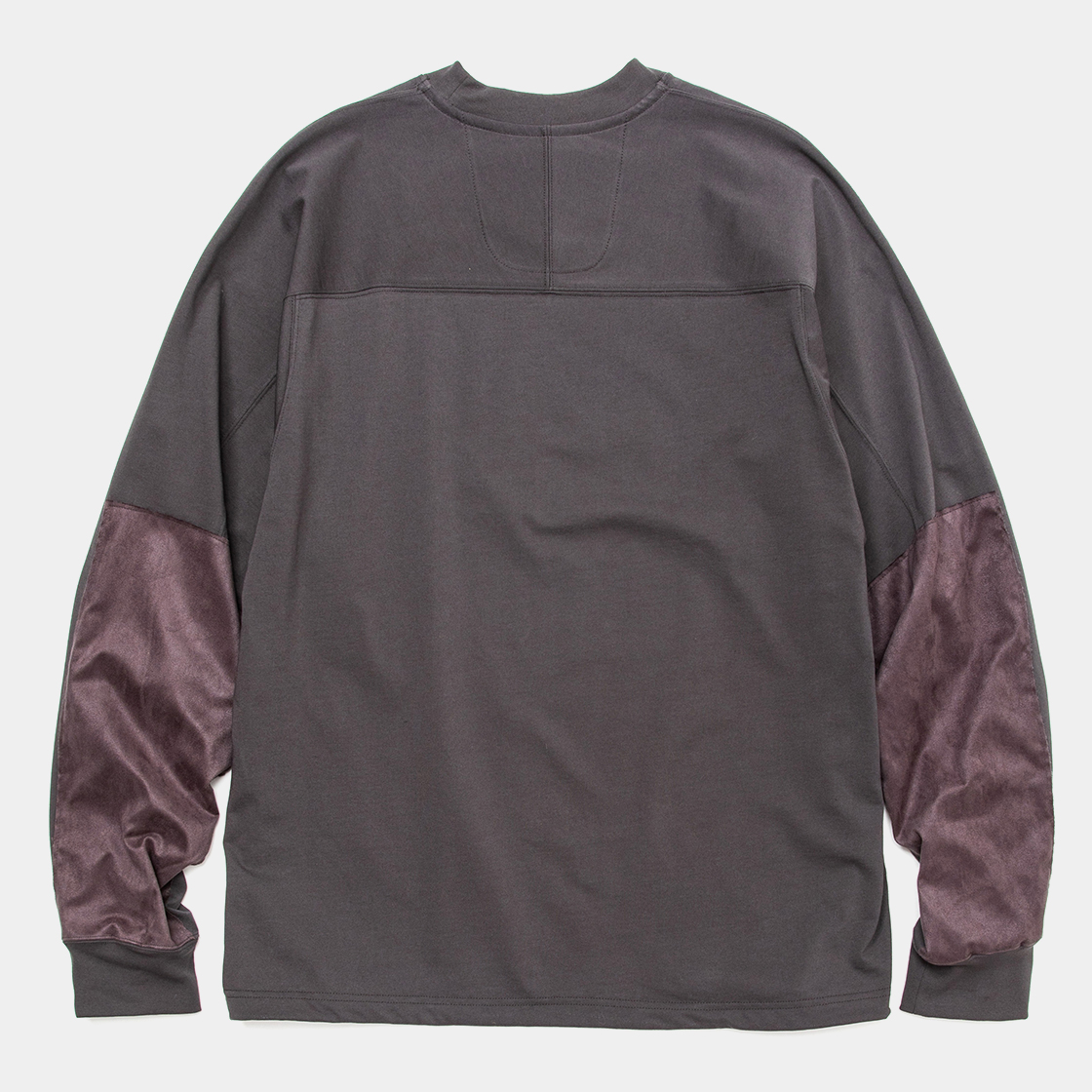 Split Yoke Sleeve L/S Tee / Charcoal