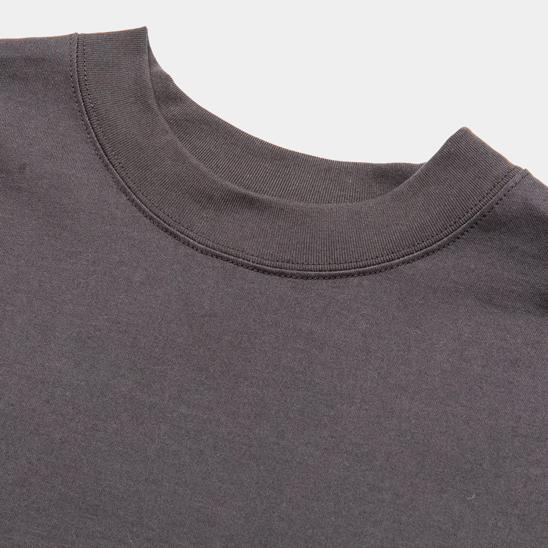 Split Yoke Sleeve L/S Tee / Charcoal