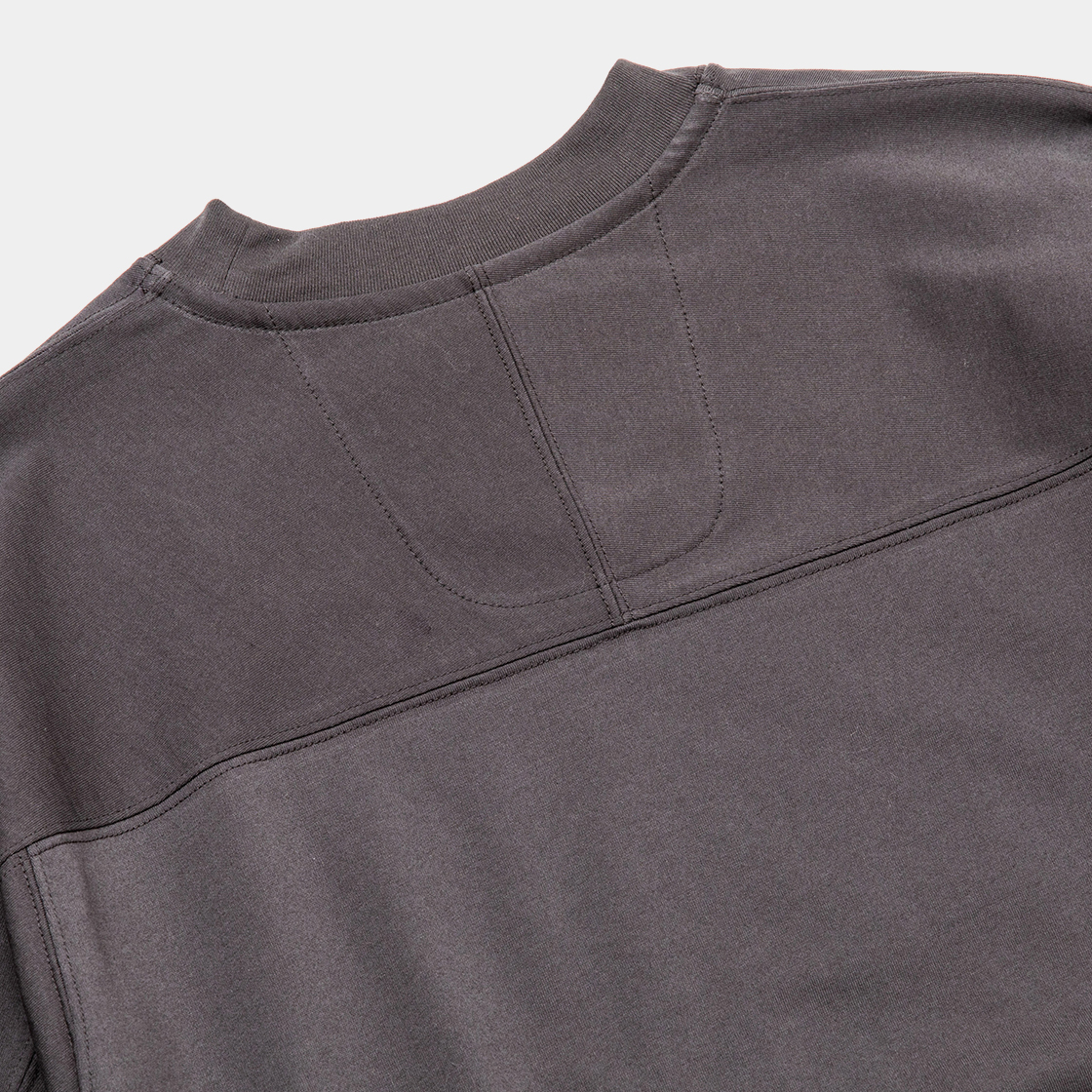 Split Yoke Sleeve L/S Tee / Charcoal