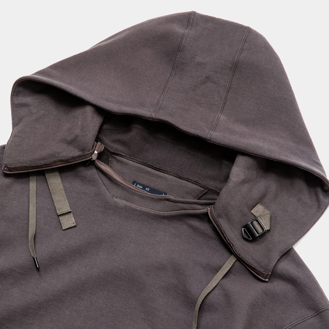 Open Hooded Sweat SH / Charcoal