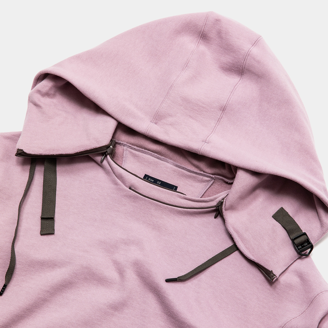 Open Hooded Sweat SH / Dawn Pink