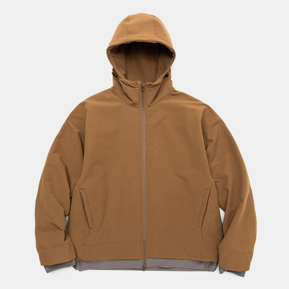 Brushed Lining Jog Hoodie / Coyote