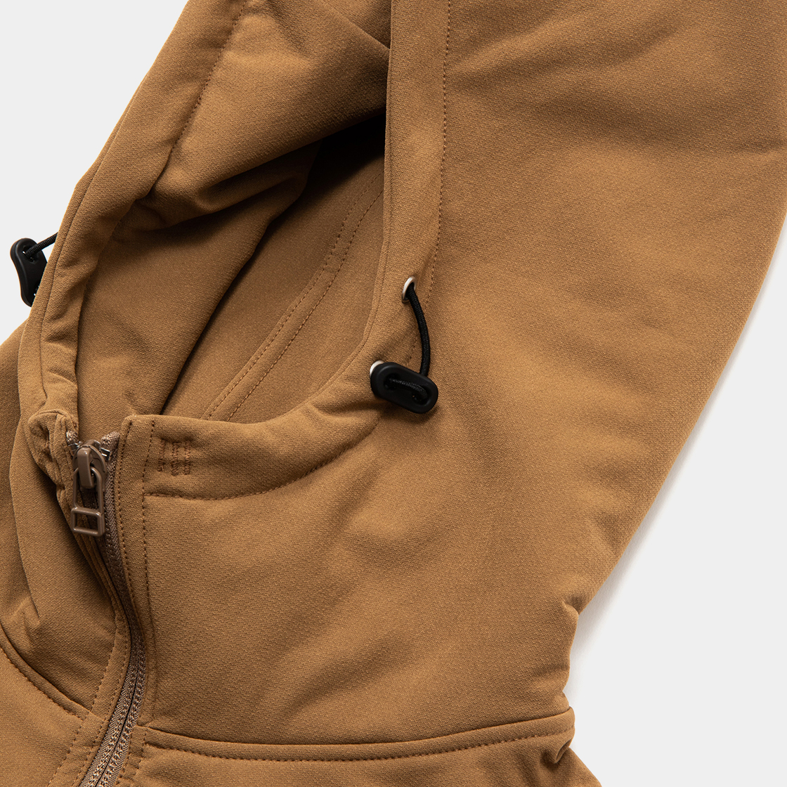 Brushed Lining Jog Hoodie / Coyote