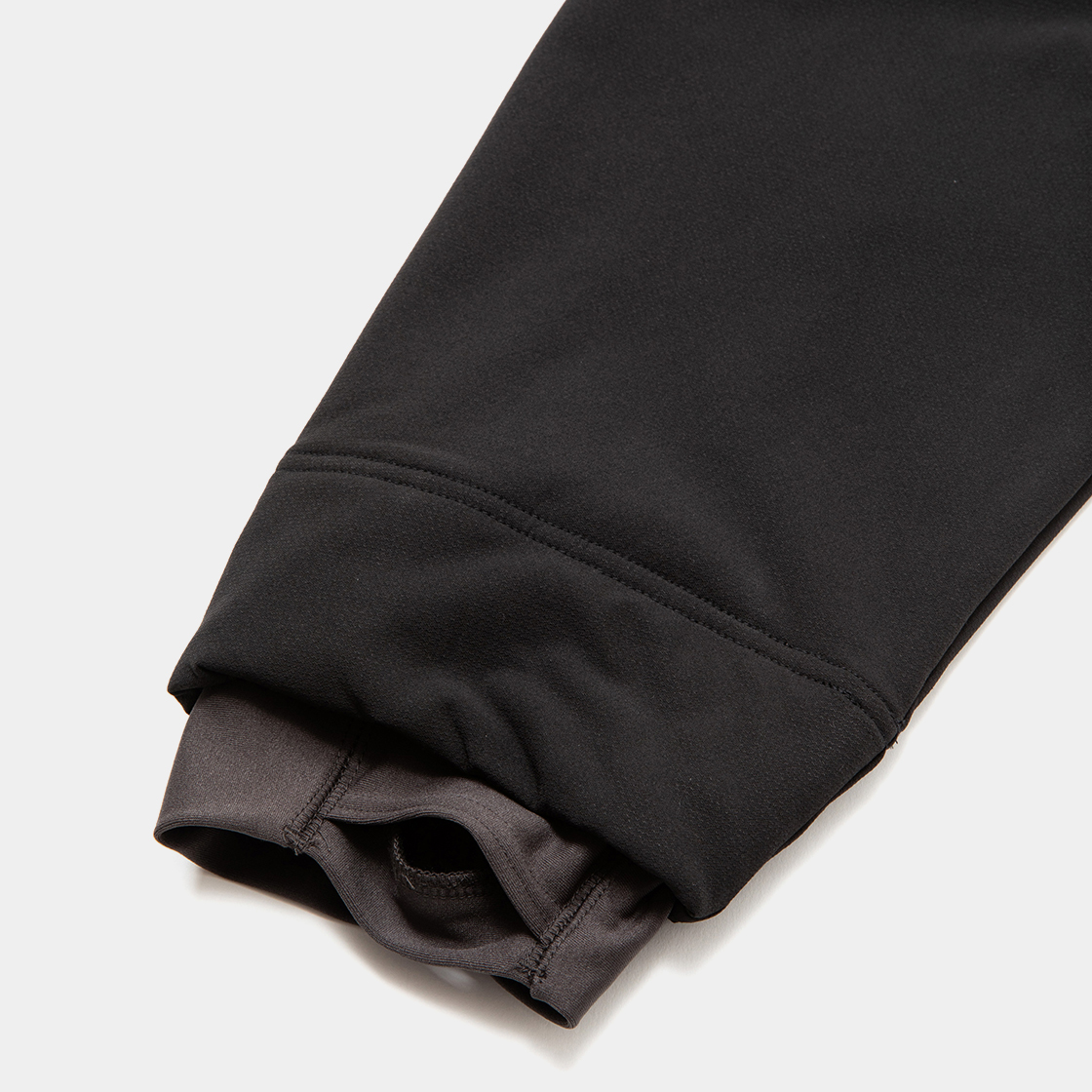 Brushed Lining Jog Hoodie / Off Black