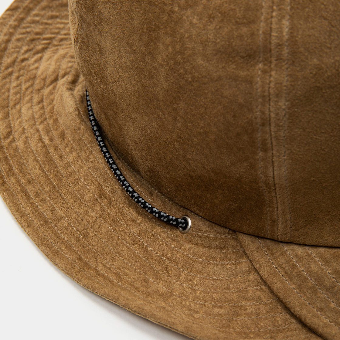 Suede Split Hat / Brown