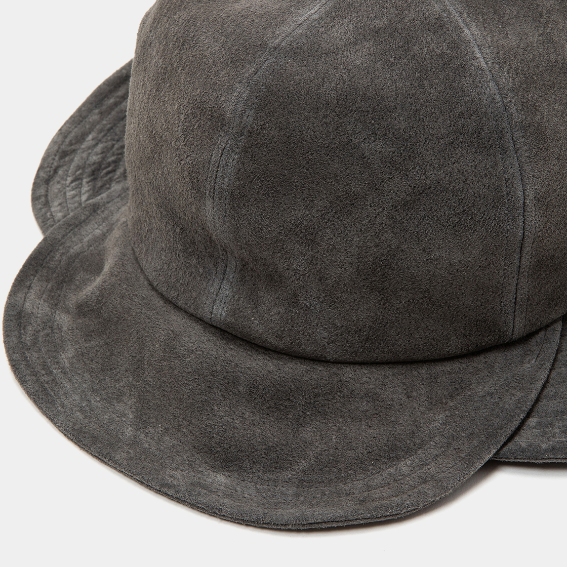 Suede Split Hat / Charcoal