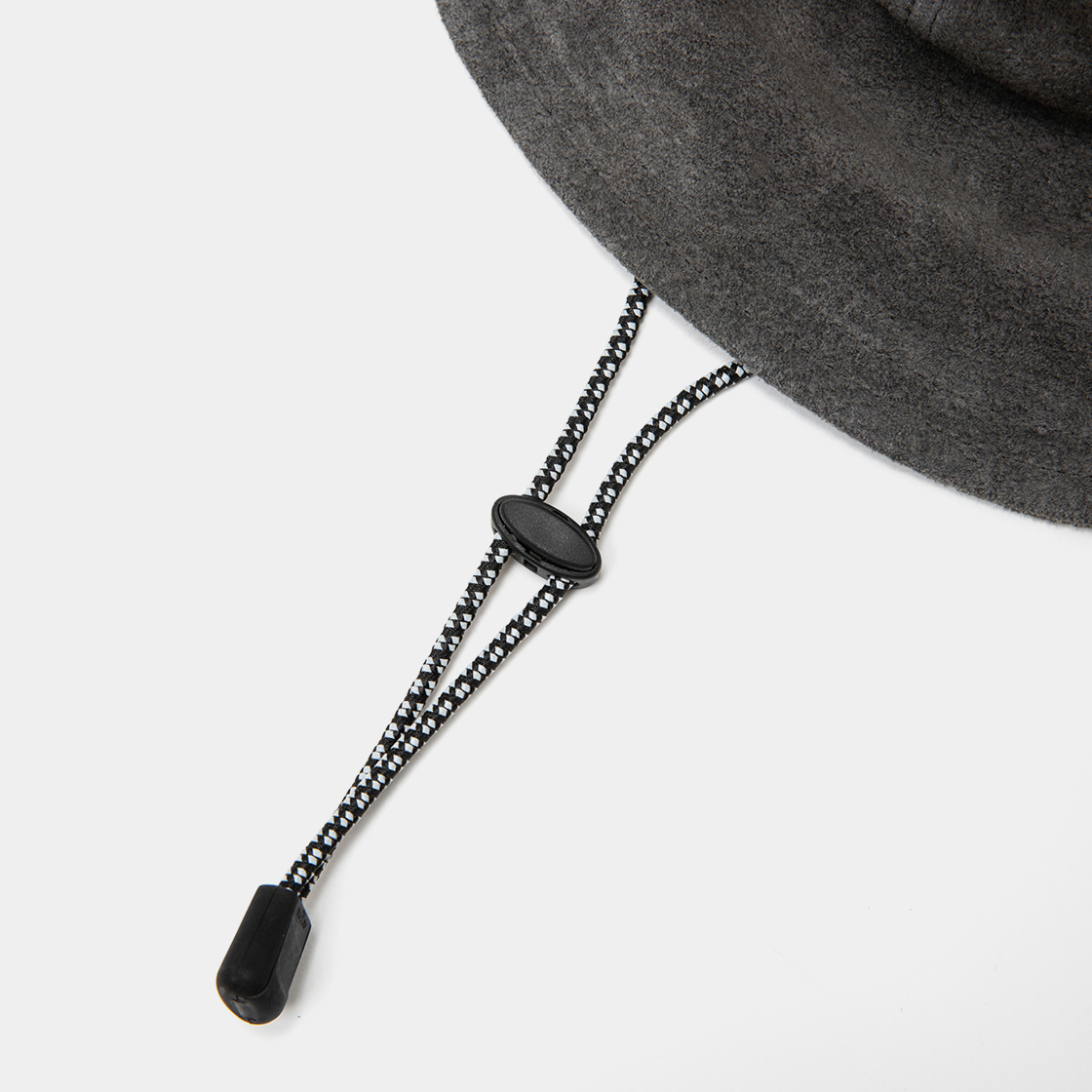 Suede Split Hat / Charcoal