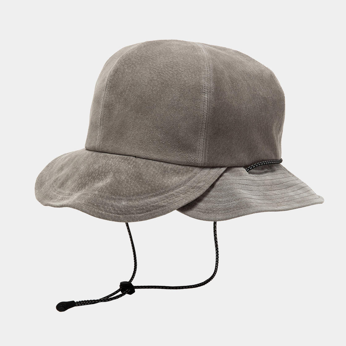 Suede Split Hat / Grey