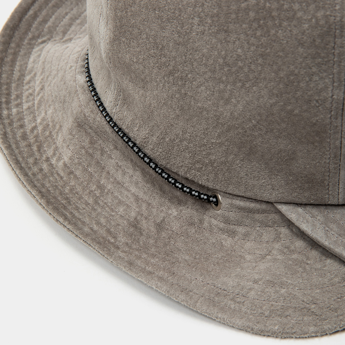 Suede Split Hat / Grey