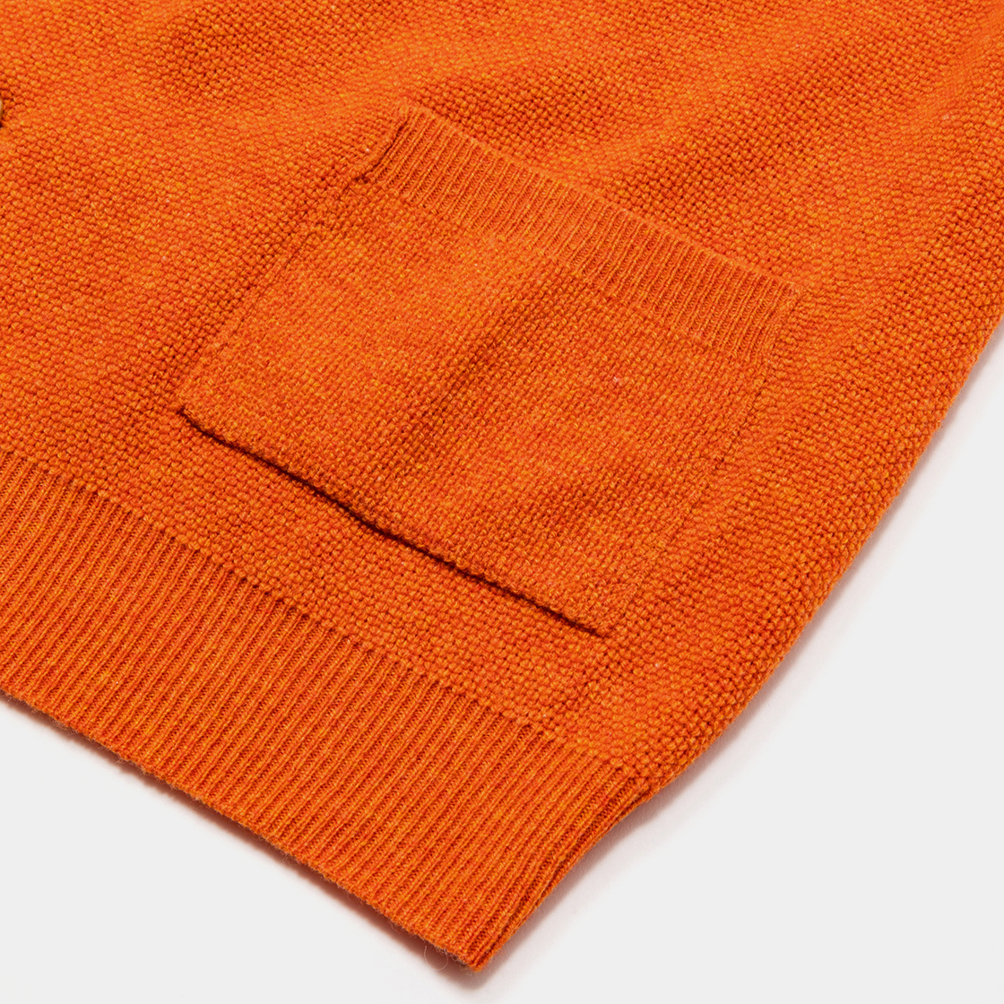 Double Knit Cardigan / Orange