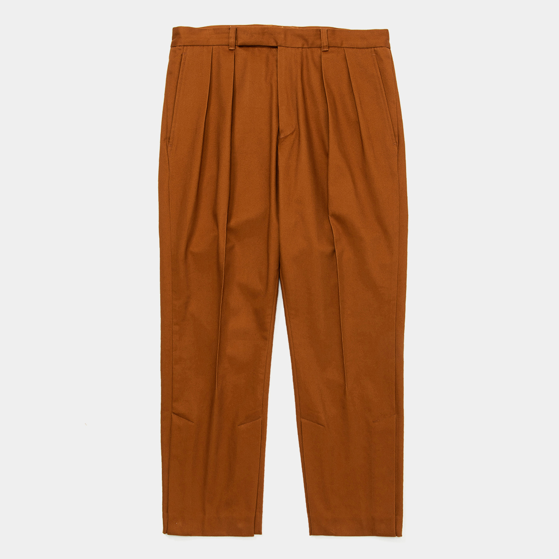 Satin Flannel Blur Trouser / Brown