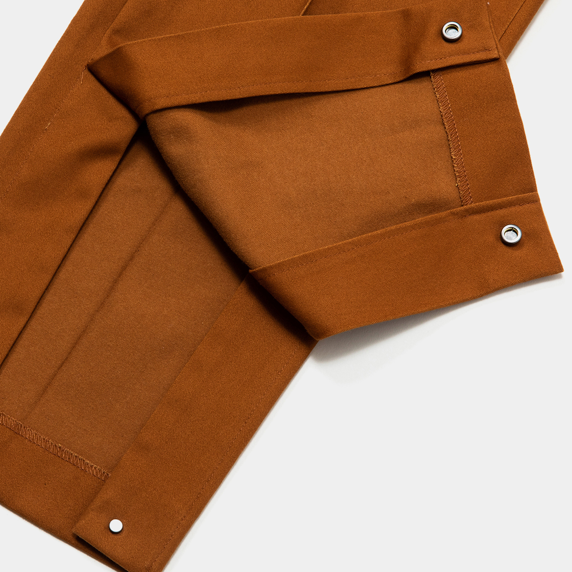 Satin Flannel Blur Trouser / Brown