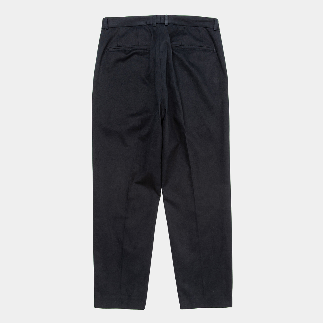 Satin Flannel Blur Trouser / Navy