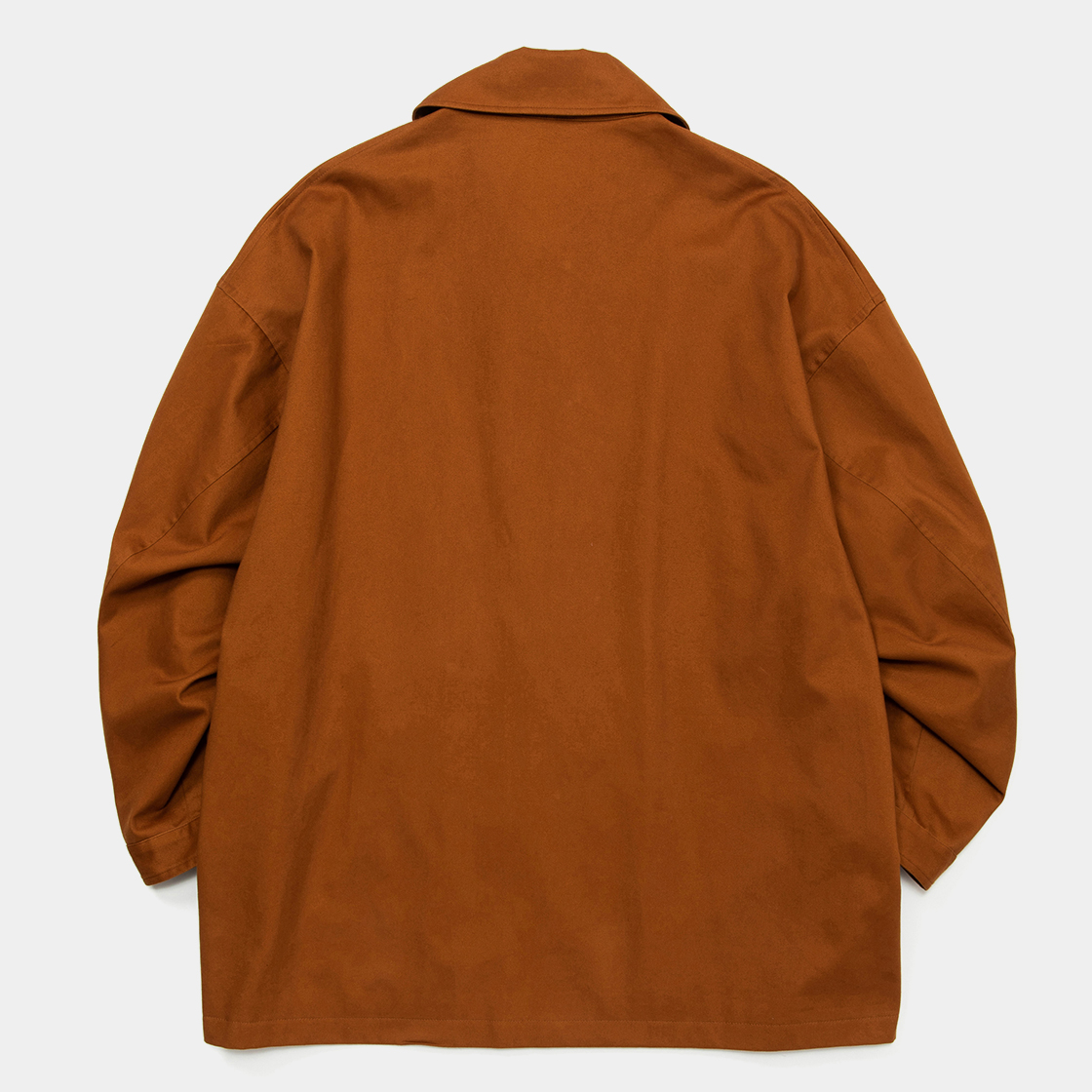 Satin Flannel Over Short Coat / Brown