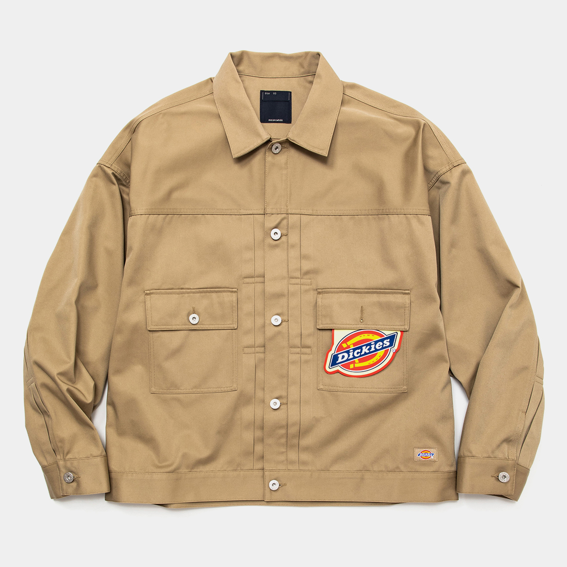Pleated Sleeve Blouse×Dickies® / Beige