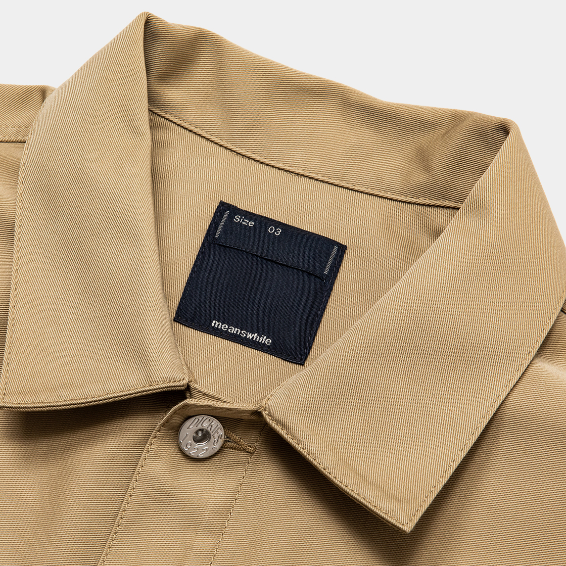 Pleated Sleeve Blouse×Dickies® / Beige