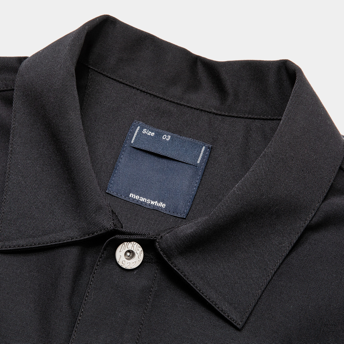 Pleated Sleeve Blouse×Dickies® / Black