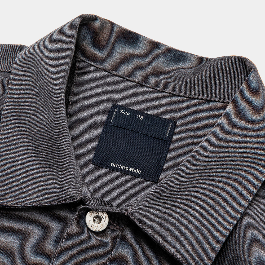 Pleated Sleeve Blouse×Dickies® / Charcoal