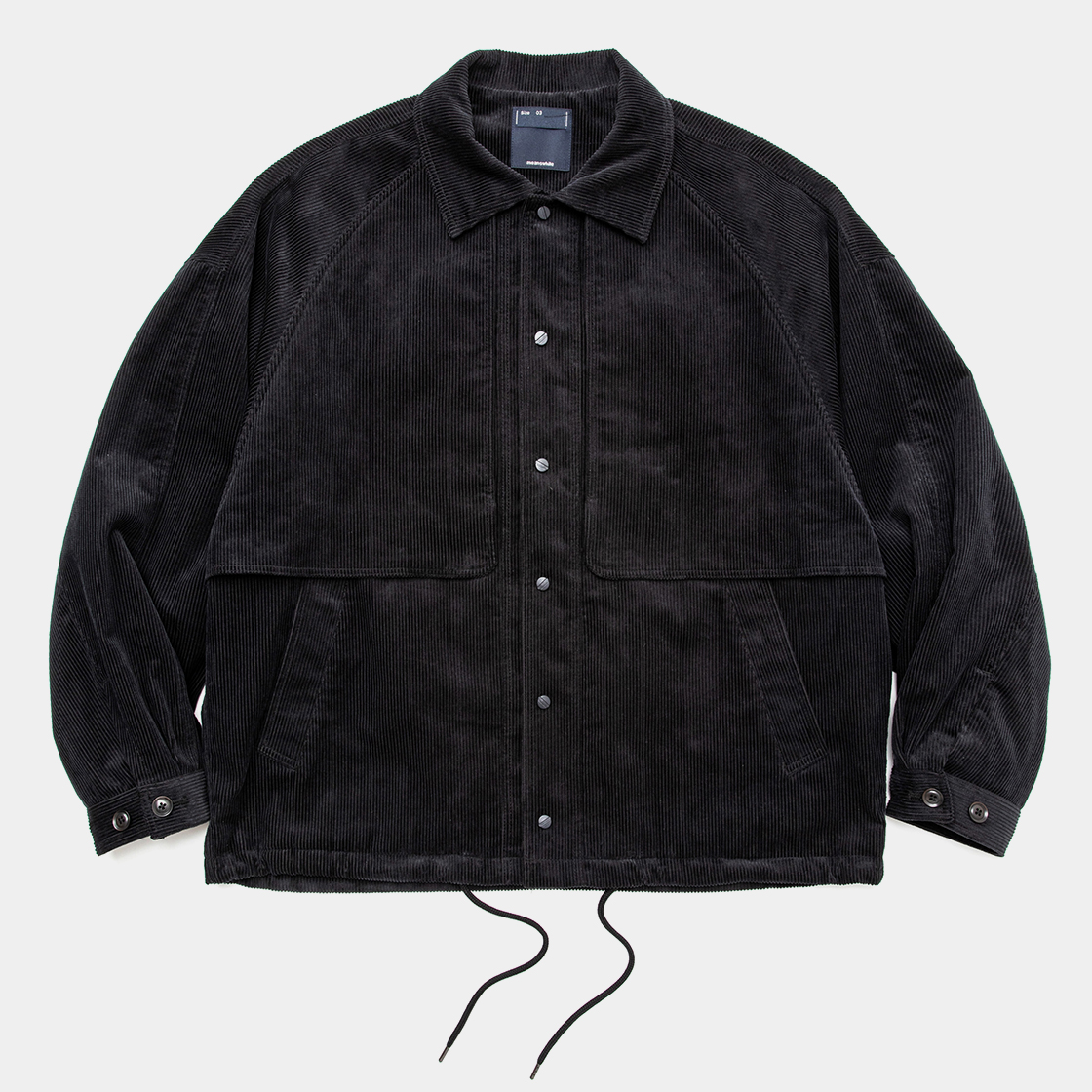 Corduroy Big Flap Blouson /  Off Black