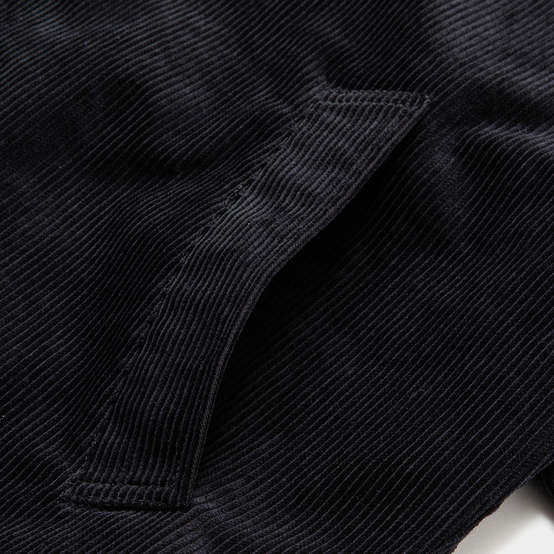 Corduroy Big Flap Blouson / Off Black