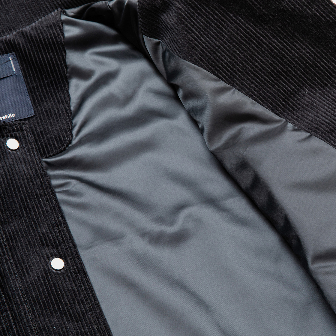 Corduroy Big Flap Blouson / Off Black