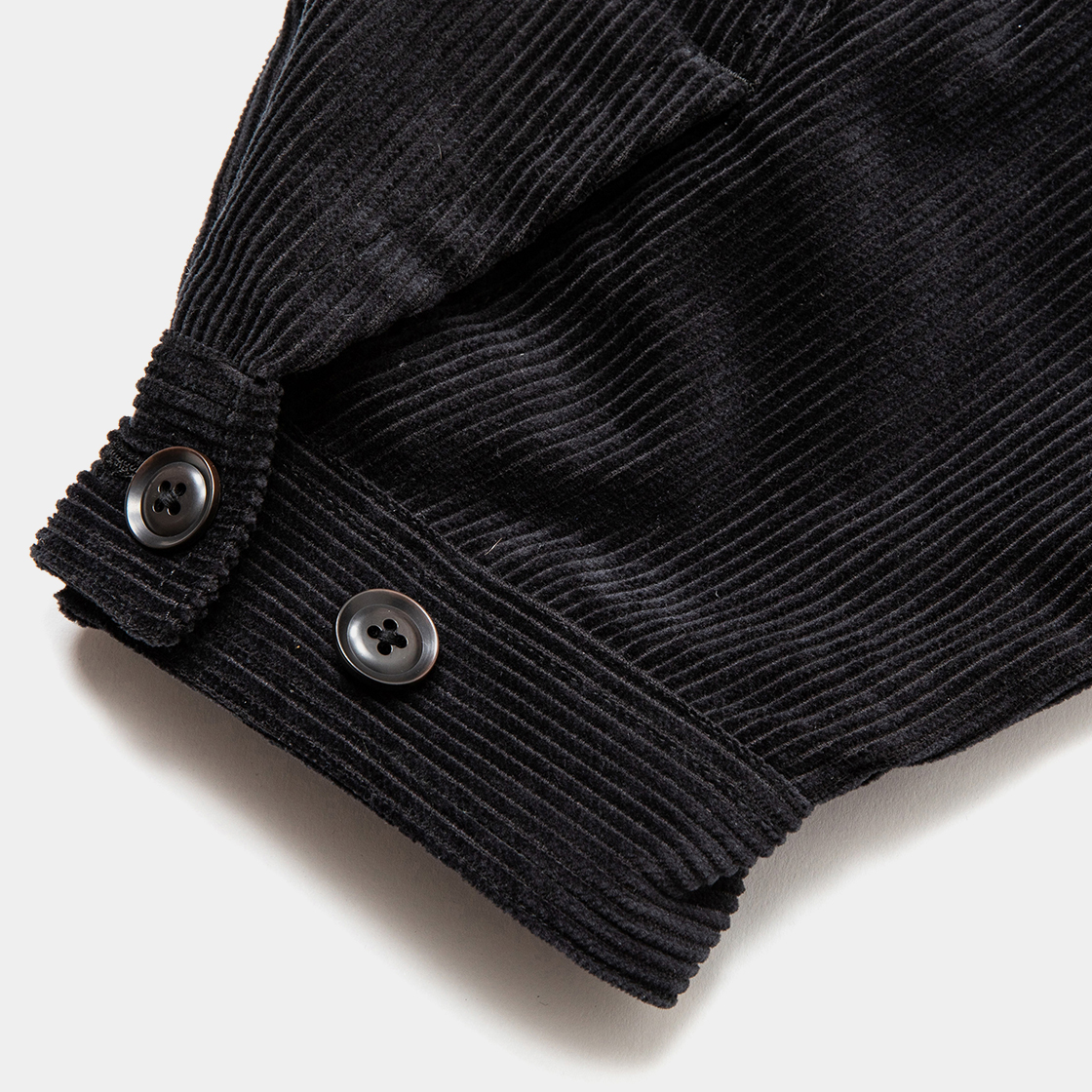 Corduroy Big Flap Blouson / Off Black
