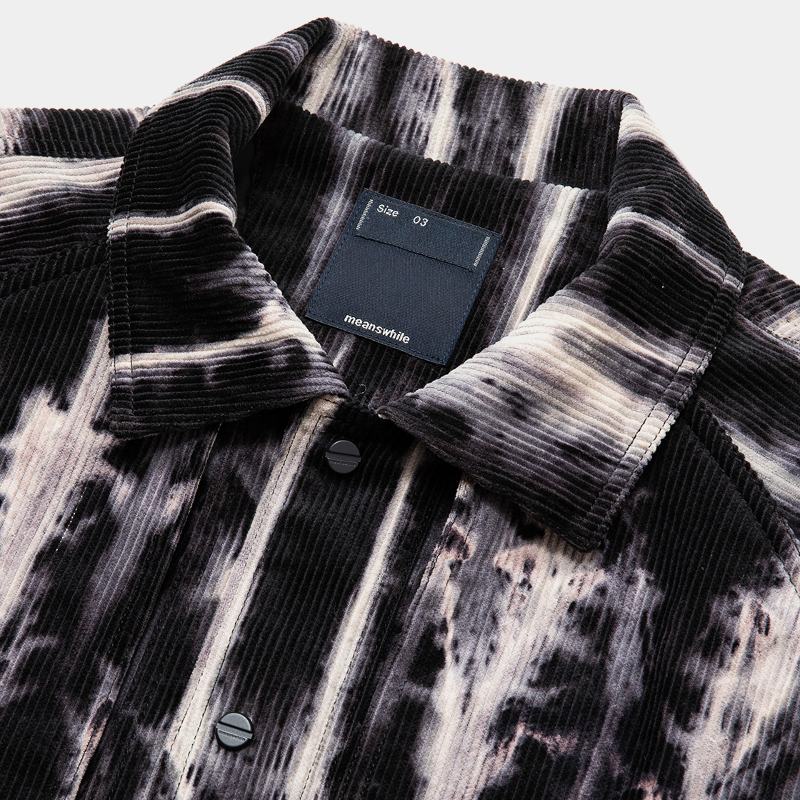 Dyed Corduroy Big Flap Blouson /  Mineral