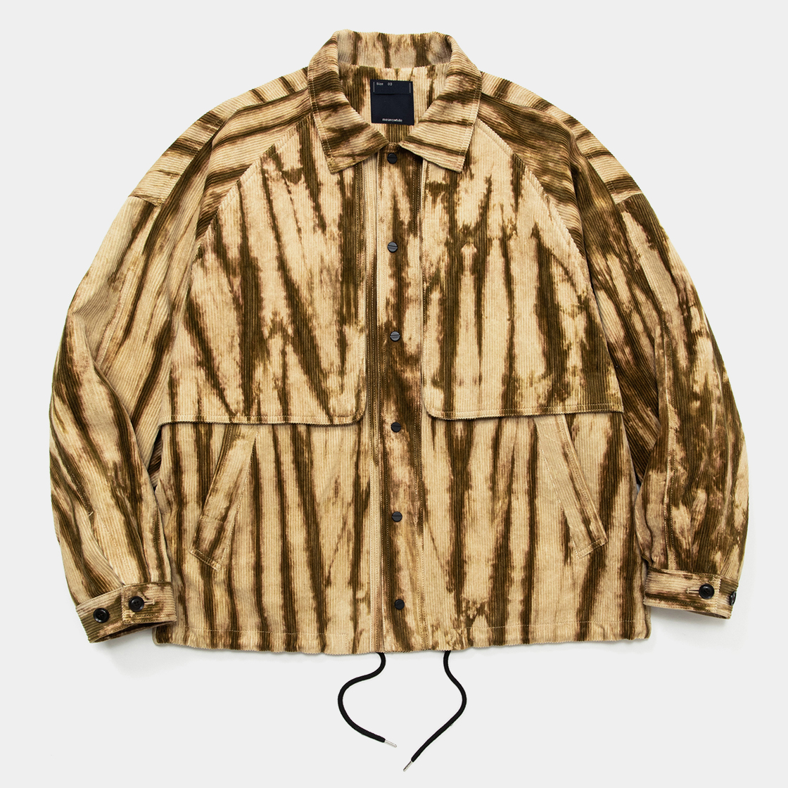 Dyed Corduroy Big Flap Blouson /  Stratum