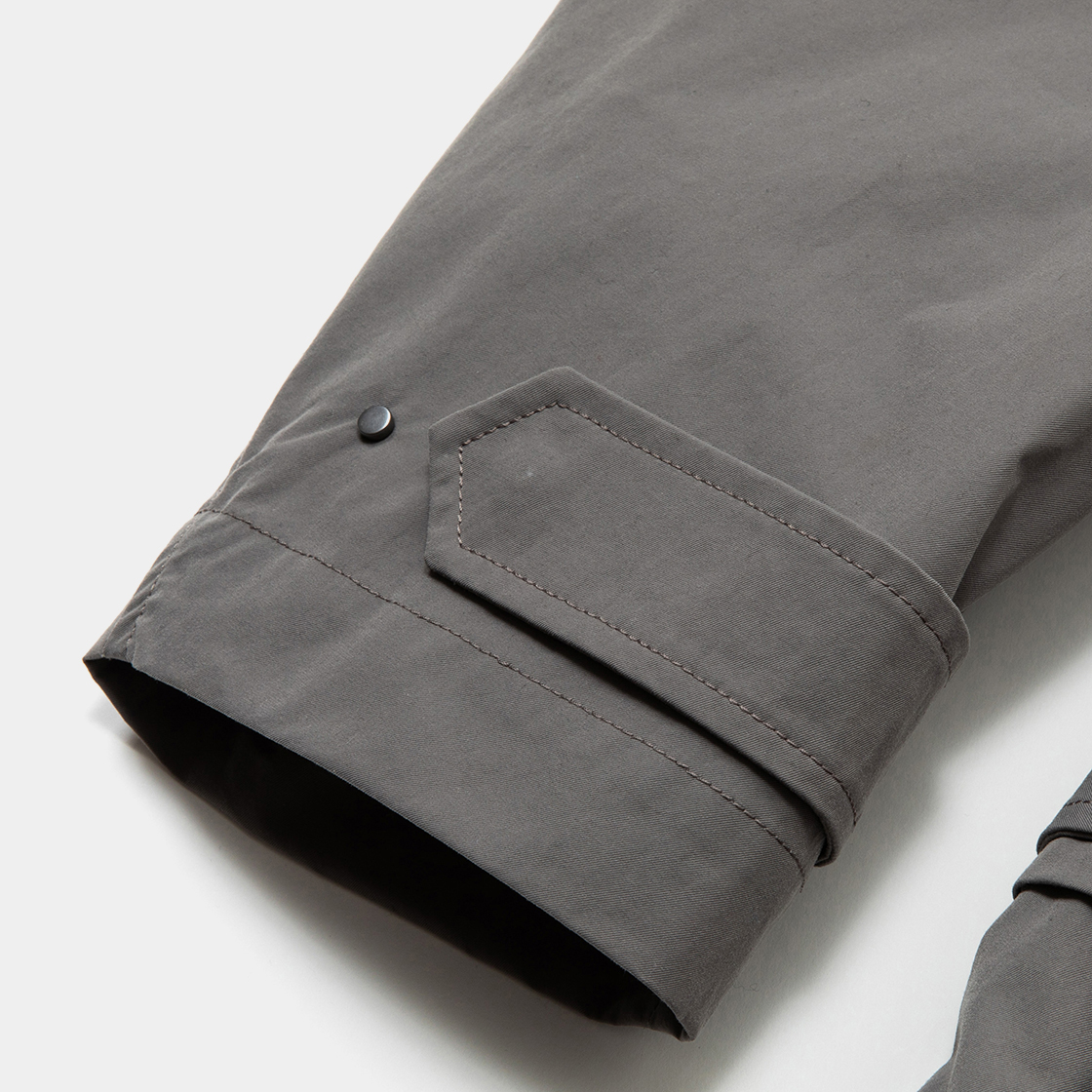 Crisp Split Overcoat / Grey